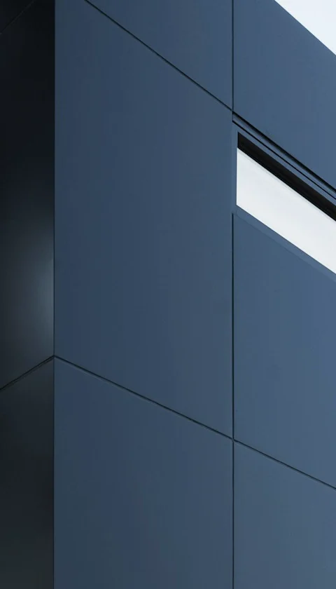 Dark facade detail from the inspiration photograph